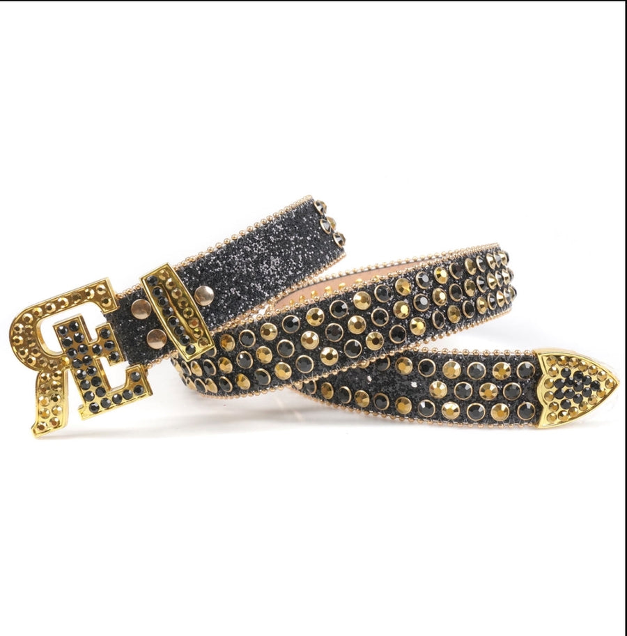 RHINESTONE STUDDED ROYAL ESTATE BELTS