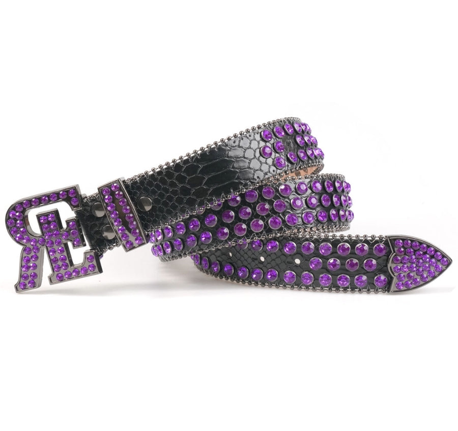 RHINESTONE STUDDED ROYAL ESTATE BELTS