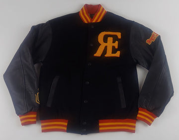 ROYAL ESTATE BULLDOGS VARSITY JACKET BLACK AND RED