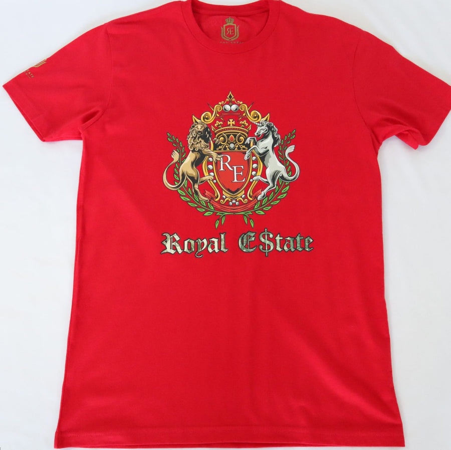 ROYAL ESTATE SHIELD T SHIRT 100% COTTON