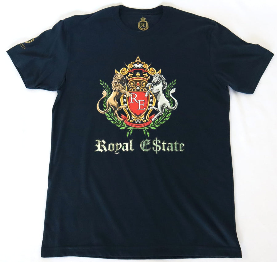 ROYAL ESTATE SHIELD T SHIRT 100% COTTON