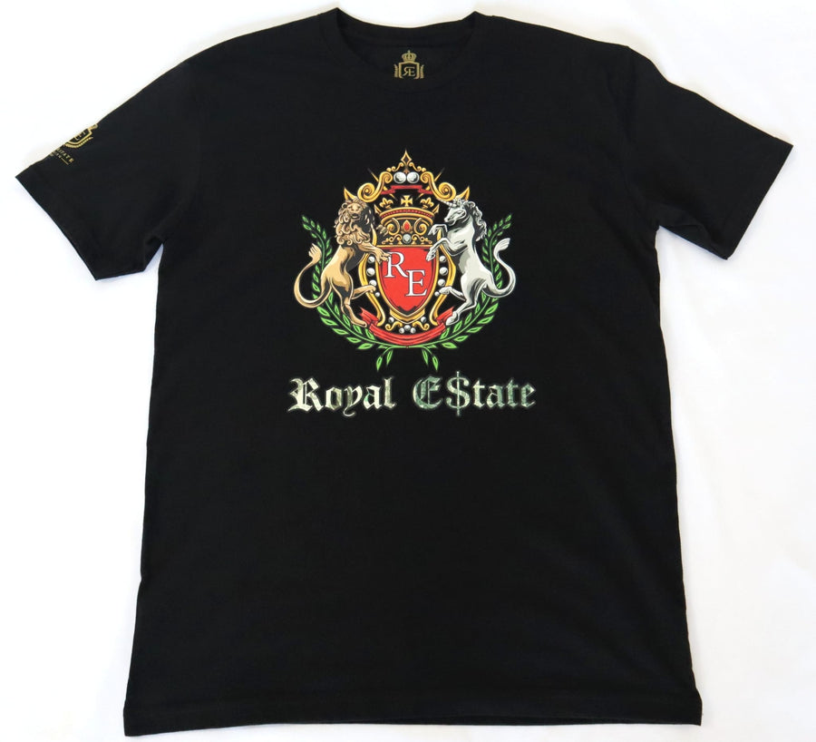 ROYAL ESTATE SHIELD T SHIRT 100% COTTON