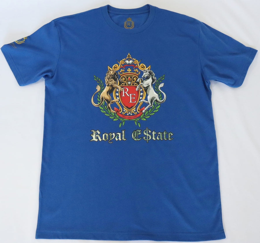 ROYAL ESTATE SHIELD T SHIRT 100% COTTON