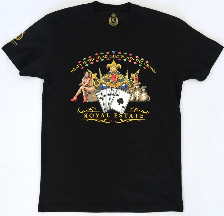 ROYAL ESTATE CROWN T SHIRT 100% COTTON